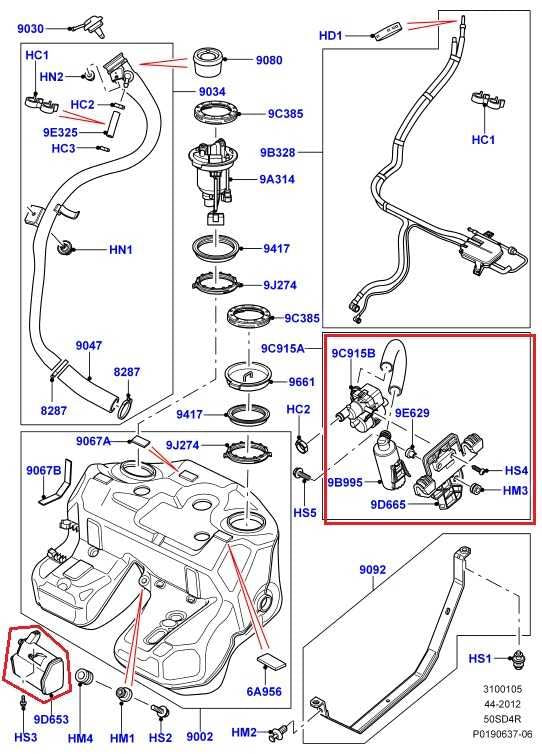 10-12 Land Rover Range Rover HSE 5.0L Fuel Vapor Evaporative Canister WTB500240 - Alshned Auto Parts