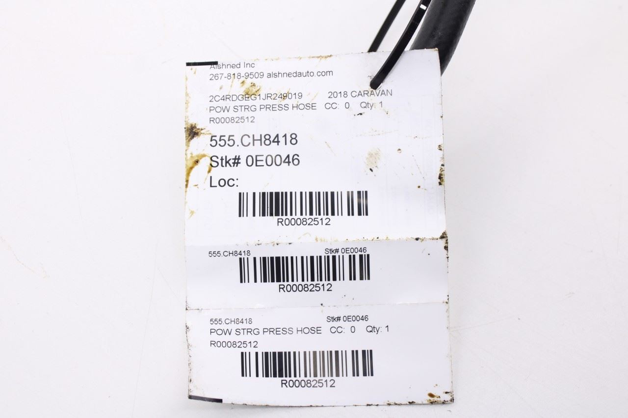 11-20 Dodge Grand Caravan GT 3.6L FWD Power Steering Lower Return Line Hose Tube12