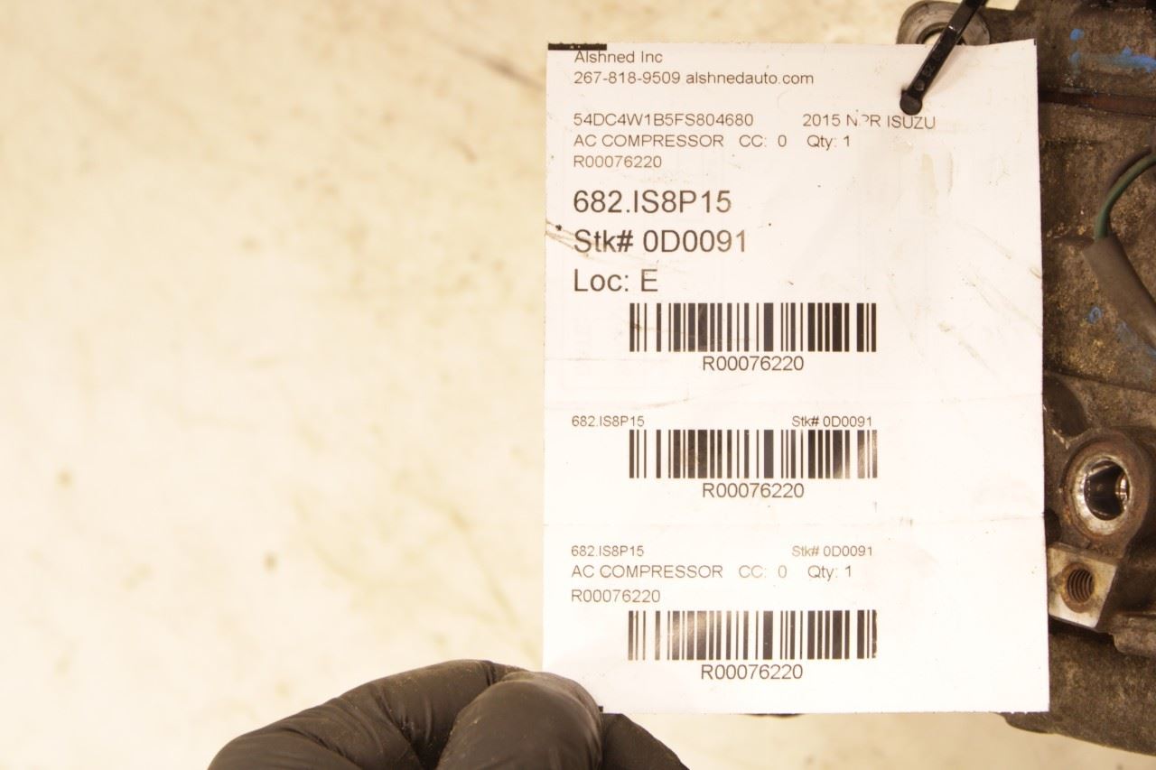 2012-2020 ISUZU NPR HD 6.0L AC Air Conditioner Compressor 8-98186-461-0 OEM - Alshned Auto Parts