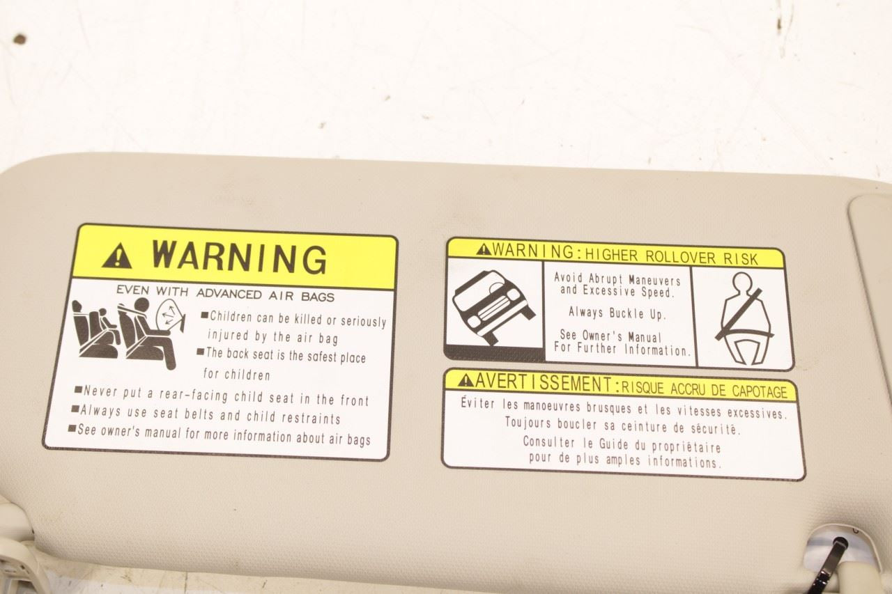 2021-25 Mazda CX30 S 2.5L Front Driver Left Side Sun Visor w/ Illuminated Mirror - Alshned Auto Parts