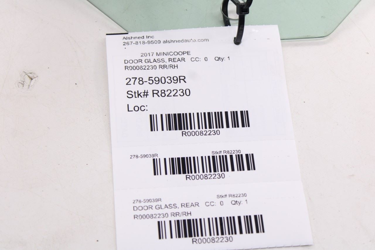 2014-25 Mini Cooper Rear Passenger Right Side Door Window Glass 51-35-7-320-2889