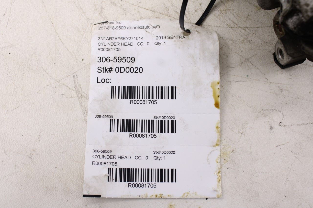 2013-2019 Nissan Sentra SV 1.8L DOHC Engine Cylinder Head Assembly 11040-3RC1B16