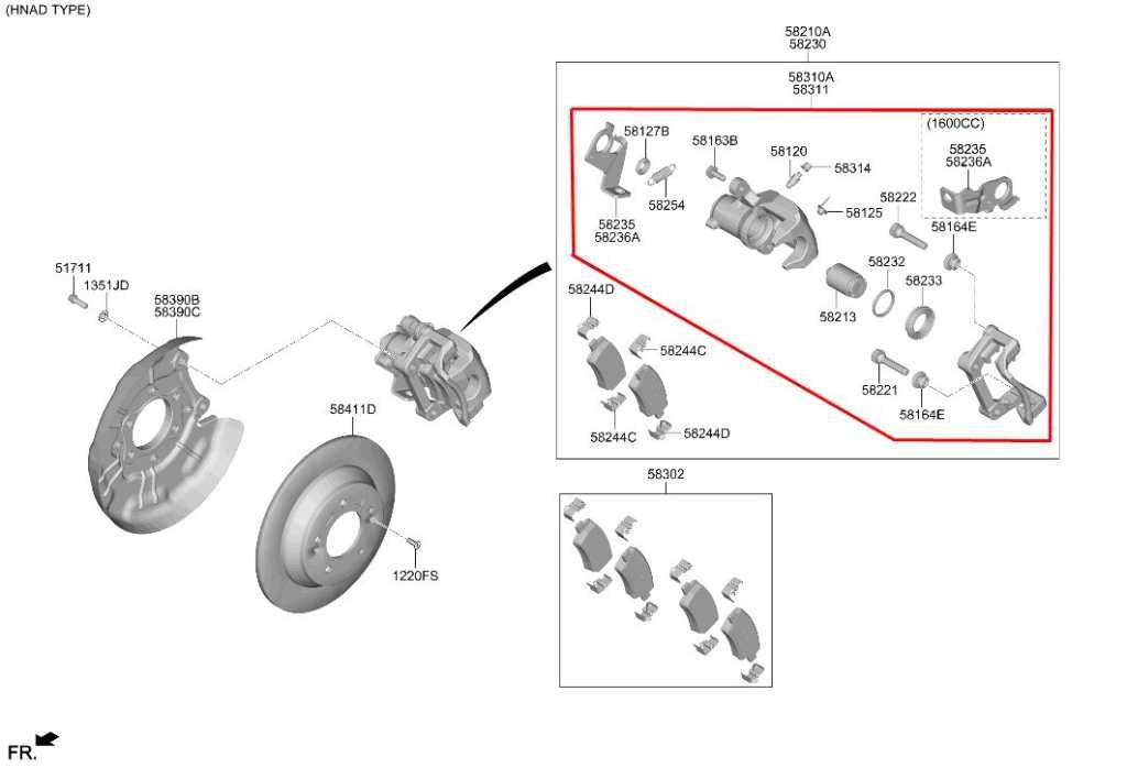 2021-26 Hyundai Elantra SE Rear Left Driver Side Disc Brake Caliper 58310-AAA301
