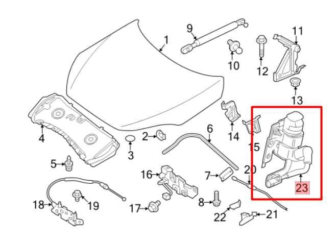 20-25 Infiniti QX50 Luxe Front RH Pedestrian Safety Pop-Up Active Hood Actuator - Alshned Auto Parts
