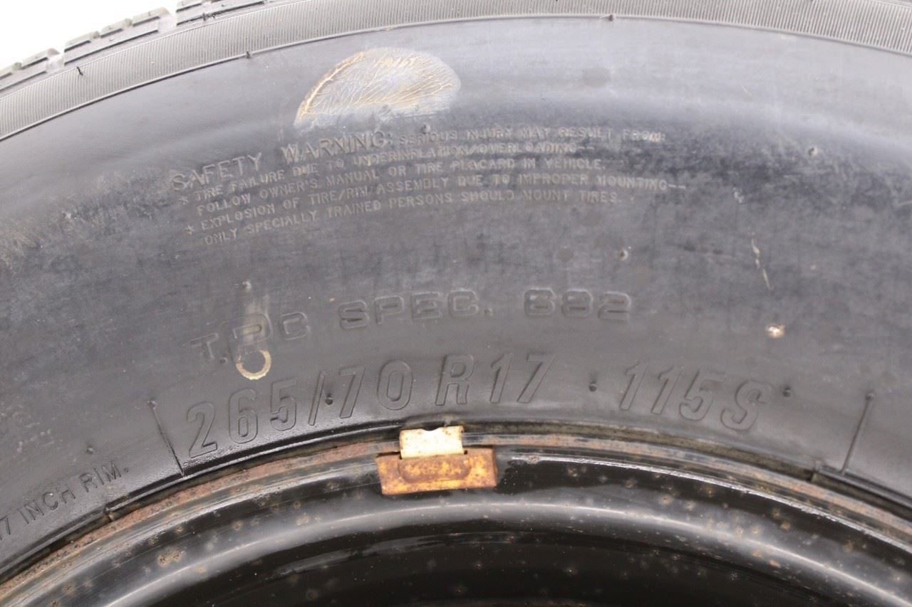 2019-25 Chevrolet Silverado LT-L Spare Wheel Tire Maxxis Bravo H/T 750 265/70R17 - Alshned Auto Parts