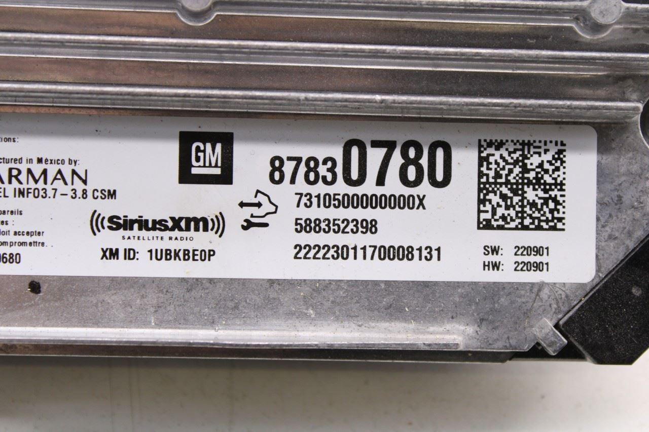 2023-2025 Chevrolet Silverado LT-L Harman SiriusXM Radio Receiver 87830780 OEM - Alshned Auto Parts