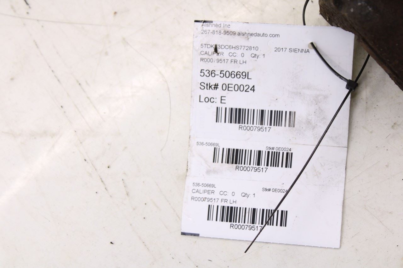 2011-2020 Toyota Sienna LE Front Left Driver Side Brake Disc Caliper 47750-0E031 - Alshned Auto Parts
