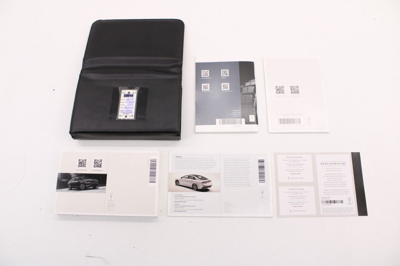 2018 Lincoln MKZ Reserve Owners Manual Set with Case JW1J-19T201-BA OEM - Alshned Auto Parts