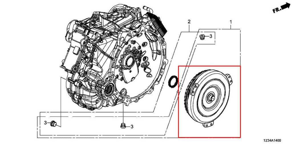 2015-2020 Acura TLX Tech 3.5L FWD Automatic Transmission Torque Converter1