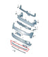 18-20 Volkswagen Atlas S 3.6L Front Bumper Lower Spoiler Valance 3CN-807-110 OEM - Alshned Auto Parts