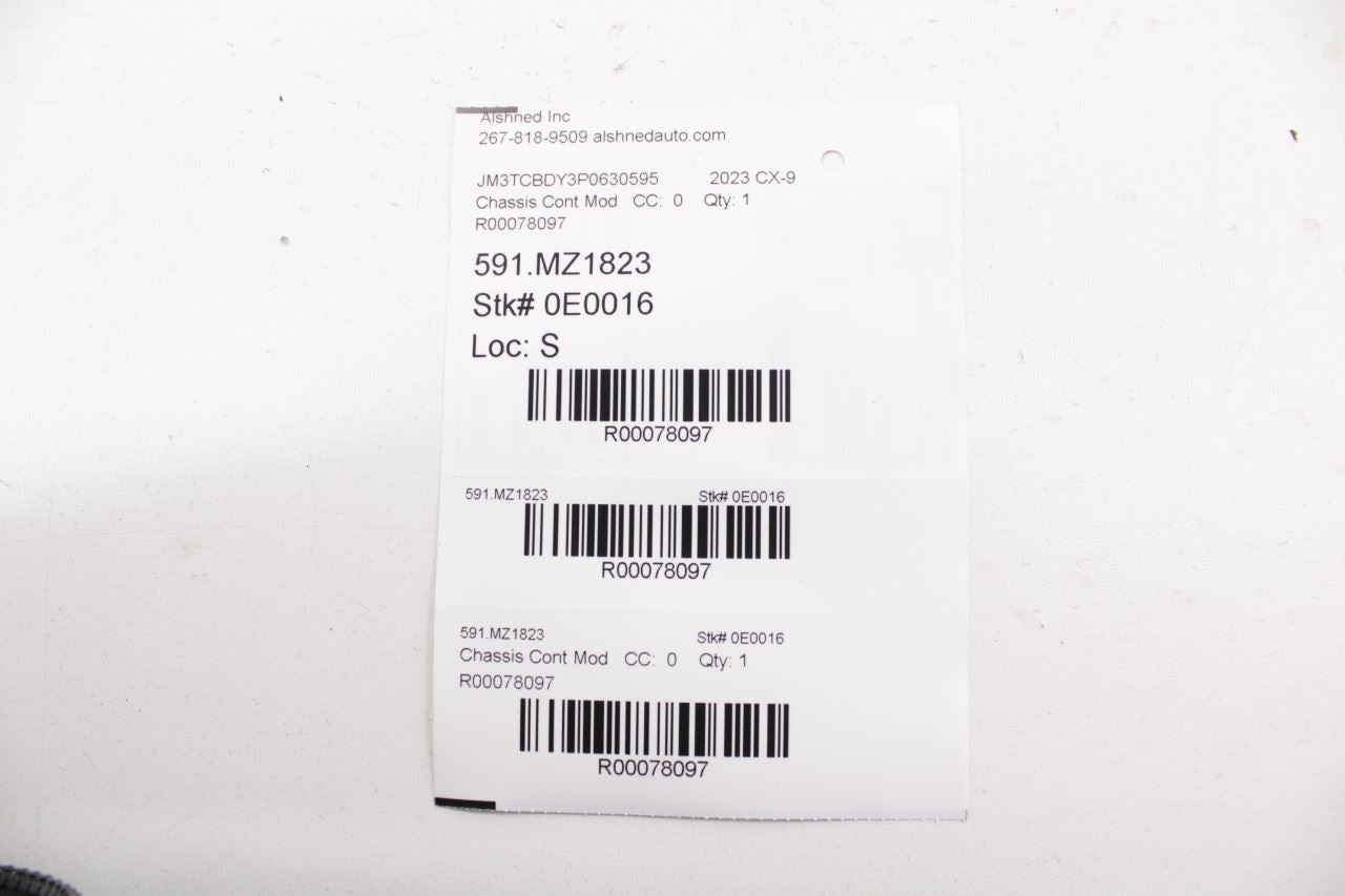 21-2023 Mazda CX-9 Grand Touring Headlamp Light Leveling Module TC3N-51-02X OEM - Alshned Auto Parts