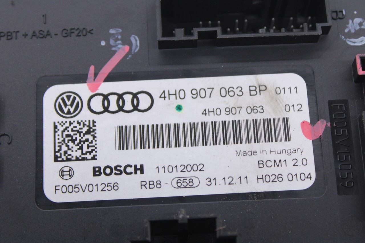 2012-2015 Audi A7 Premium Power Supply Body Computer Control Module 4H0907063BP6