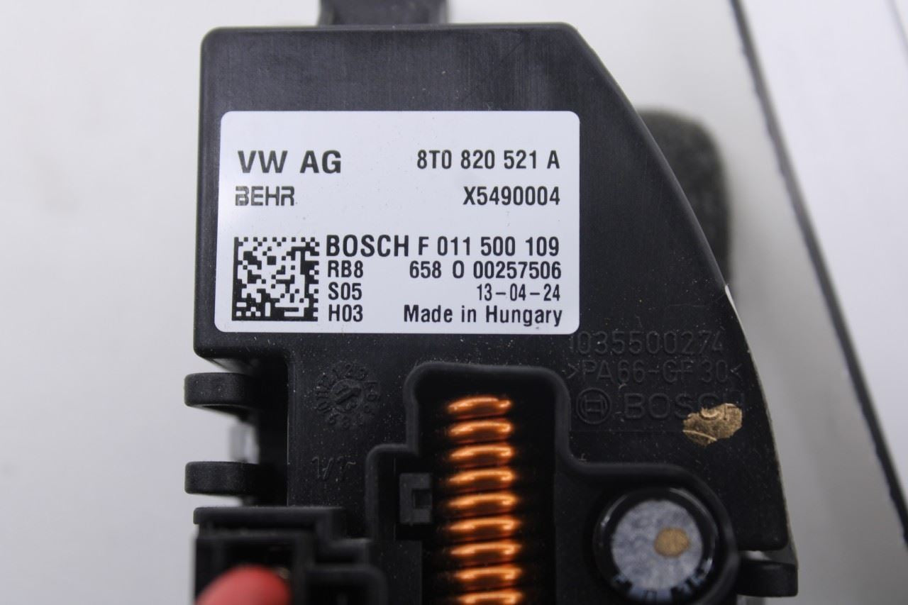 2013-2016 Audi S4 Premium Plus 3.0L AC Heater HVAC Blower Motor Fan 8T1-820-0213