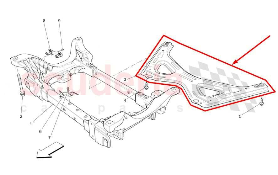 2014-2021 Maserati Ghibli S Q4 AWD Front Frame Cross Brace 670002928 OEM *ReaD* - Alshned Auto Parts