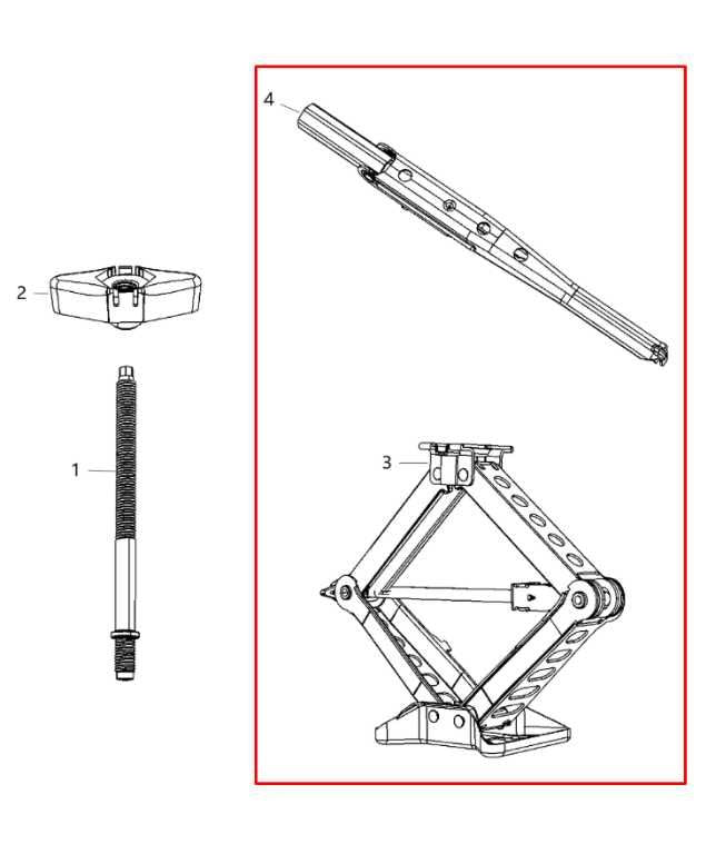 2007-17 Jeep Patriot 2.4L AWD Emergency Lifting Jack w/ Wheel Wrench 05105920AB1