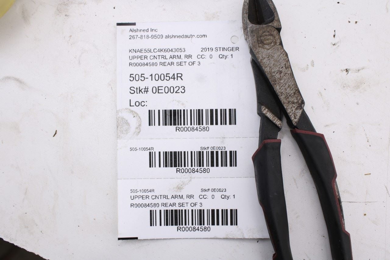 18-23 Kia Stinger GT2 AWD 3.3L Rear Passenger RH Side Upper Control Arm Set of 314