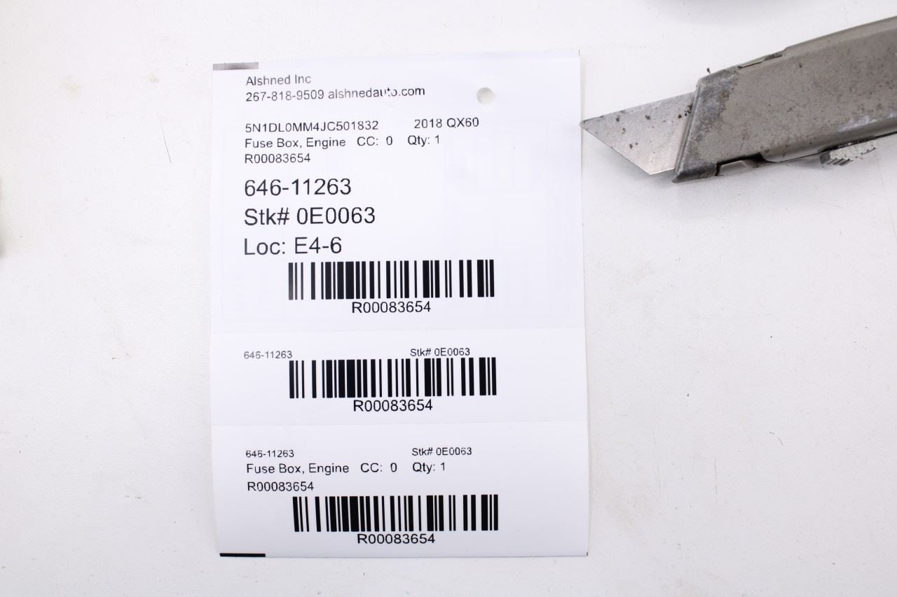2014-19 Infiniti QX60 3.5L Engine Integrated Power Distribution Module Fuse Box - Alshned Auto Parts
