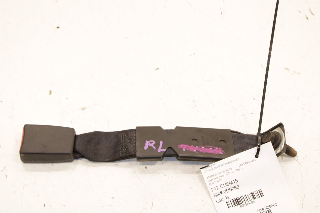 13-19 Ram 1500 Big Horn Crew Cab Rear Driver Left Side 2nd Row Seat Belt Buckle - Alshned Auto Parts