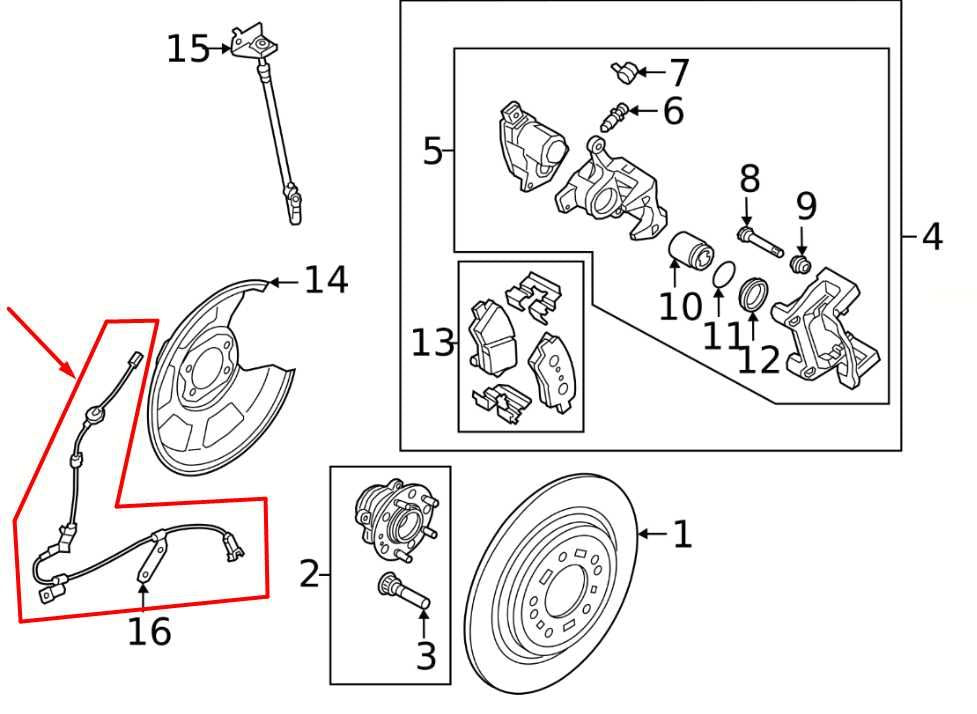 2022-2025 Hyundai Tucson SEL Rear Right Side ABS Wheel Speed Sensor Wire Harness - Alshned Auto Parts