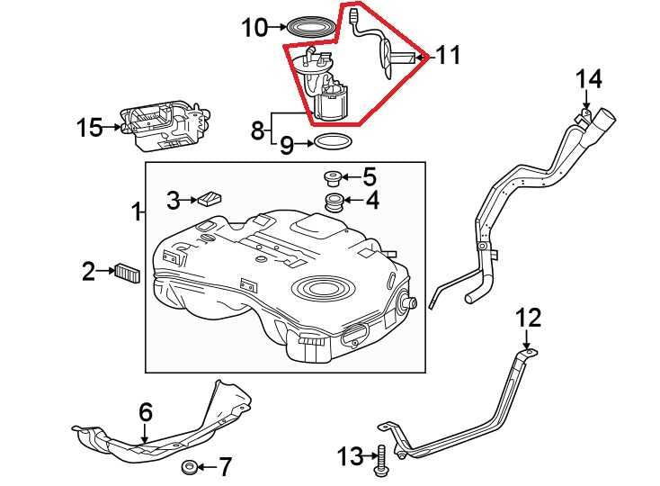 2018-2019 Chevrolet Equinox LT 1.5L In Tank Fuel Pump Assembly 84153104 OEM1
