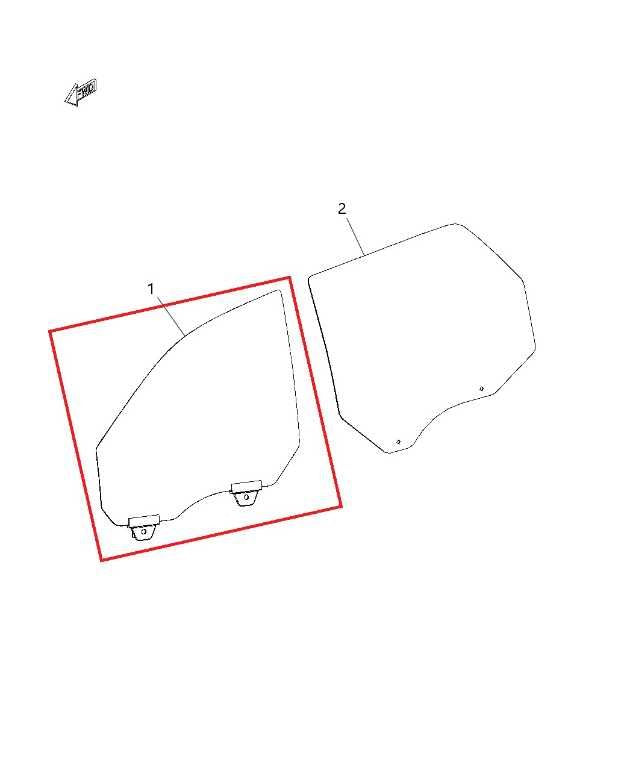 2011-2026 Dodge Durango SXT Front Left Door Window Movable Glass 68068671AC1