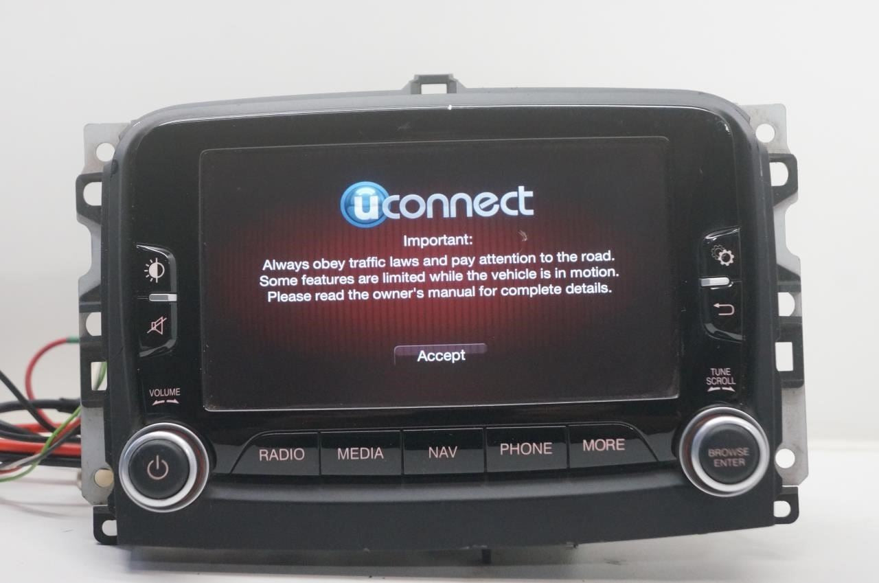 2014-16 Fiat 500 Harman Navi Audio Radio Receiver Uconnect w/ Display 735577843 - Alshned Auto Parts