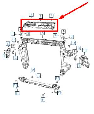 2017-2024 Chrysler Pacifica Radiator Support Upper Crossmember 68292240AA OEM - Alshned Auto Parts