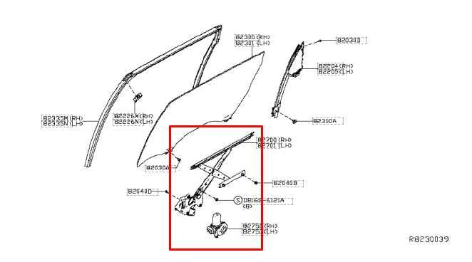 2015-2024 Nissan Murano Platinum Rear Right Side Door Window Regulator w/ Motor - Alshned Auto Parts