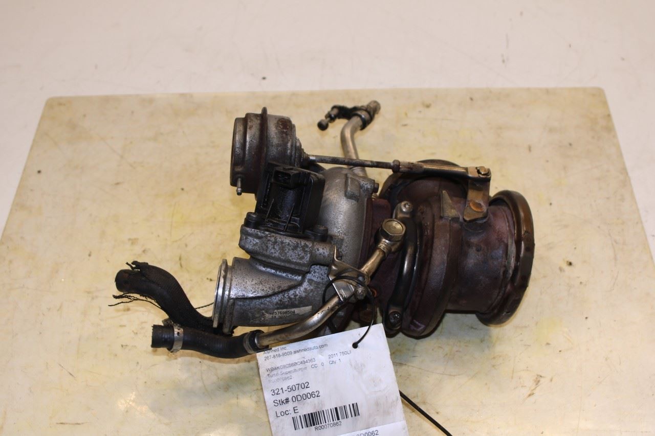 2010-2012 BMW 750Li xDrive 4.4L AWD Right Side Engine Turbocharger 115K 7576985 - Alshned Auto Parts
