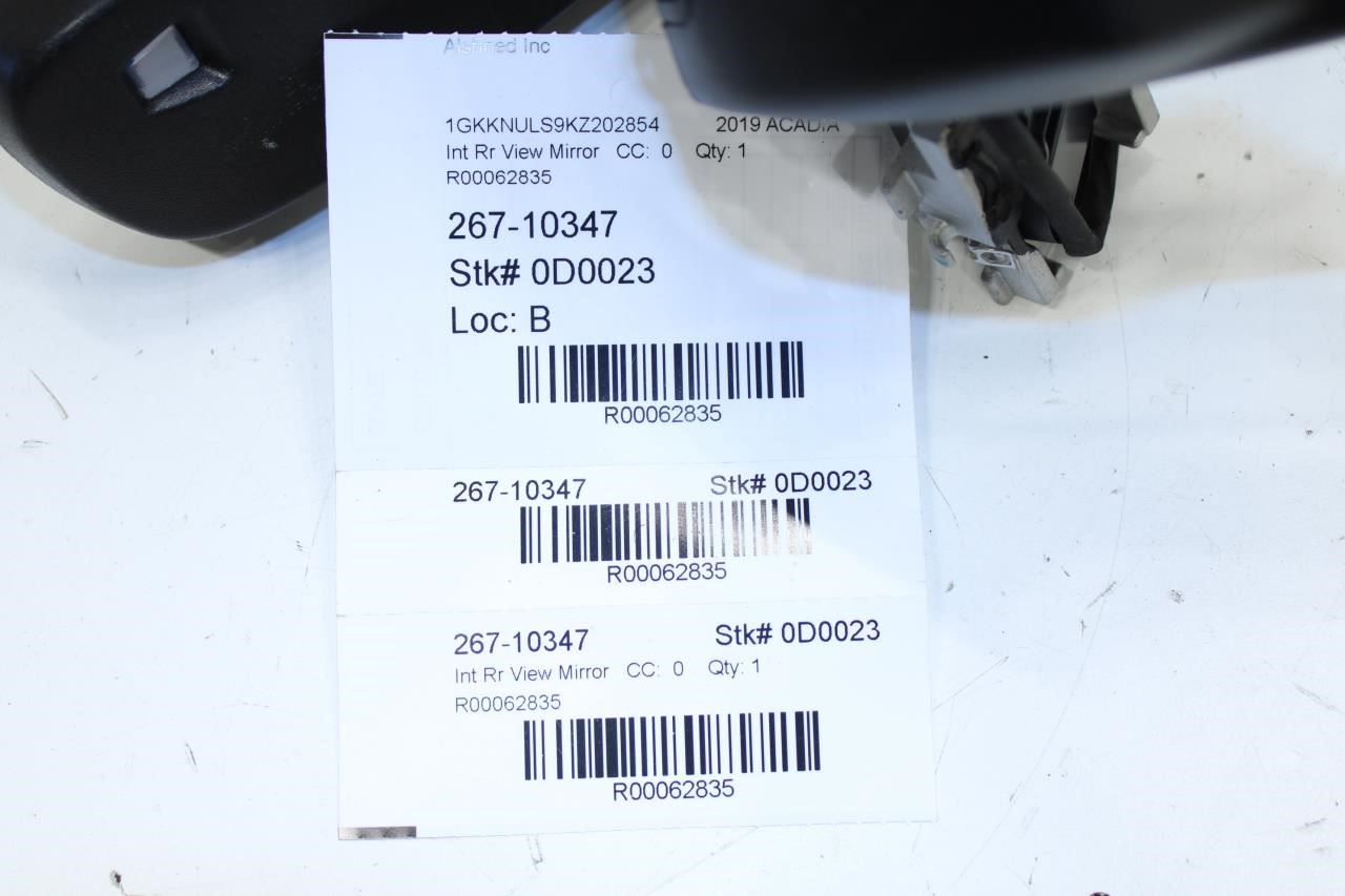 2017-2020 GMC Acadia SLT-1 Interior Rear View Mirror w/ Bracket Cover 13540310 - Alshned Auto Parts