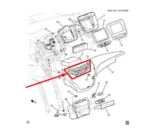 2020-2024 Chevrolet Equinox LT AC Heater Temperature Climate Control 84612975 - Alshned Auto Parts
