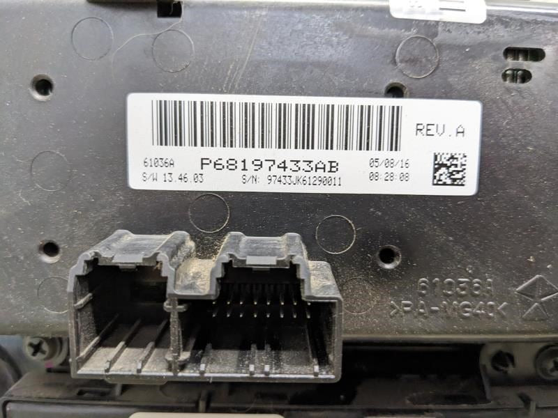 2014-2017 Jeep Wrangler AC Heater Temperature Climate Control 68197433AB OEM - Alshned Auto Parts