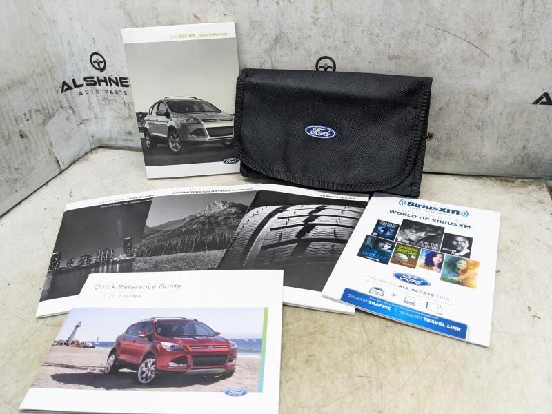 2015 Ford Escape Owners Manual Set with Case FJ5J-19A321-AA OEM - Alshned Auto Parts