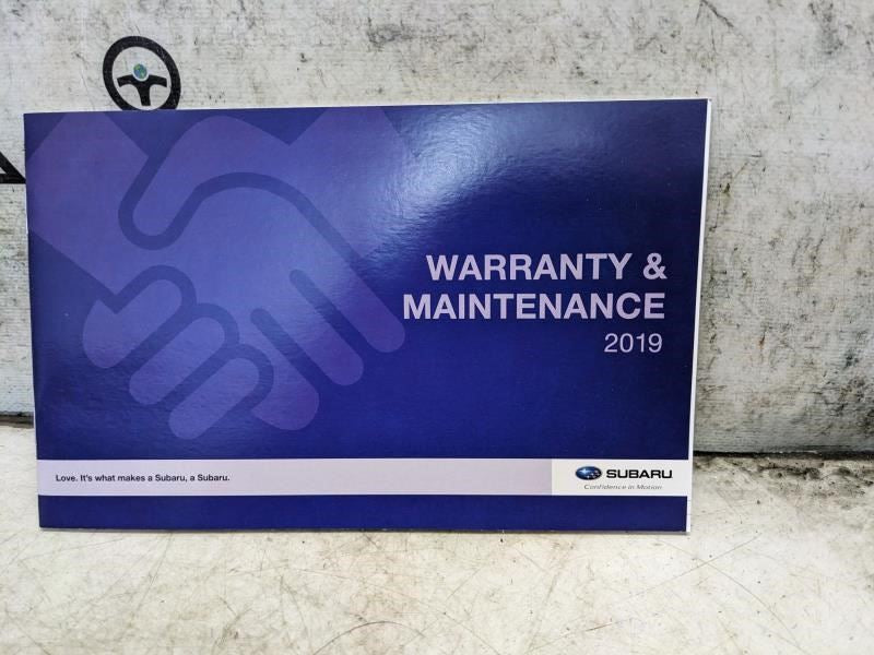 2019 Subaru Crosstrek Owners Manual Set with Case MSA5M1907A OEM - Alshned Auto Parts