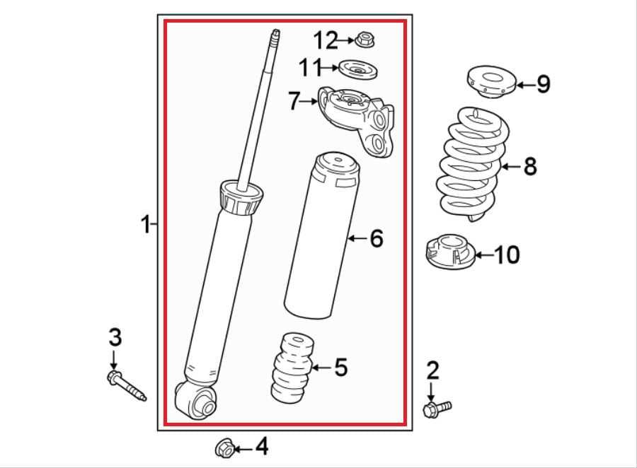 2017-19 Buick LaCrosse Premium AWD Rear RH and LH Strut Shock Absorber 841236061