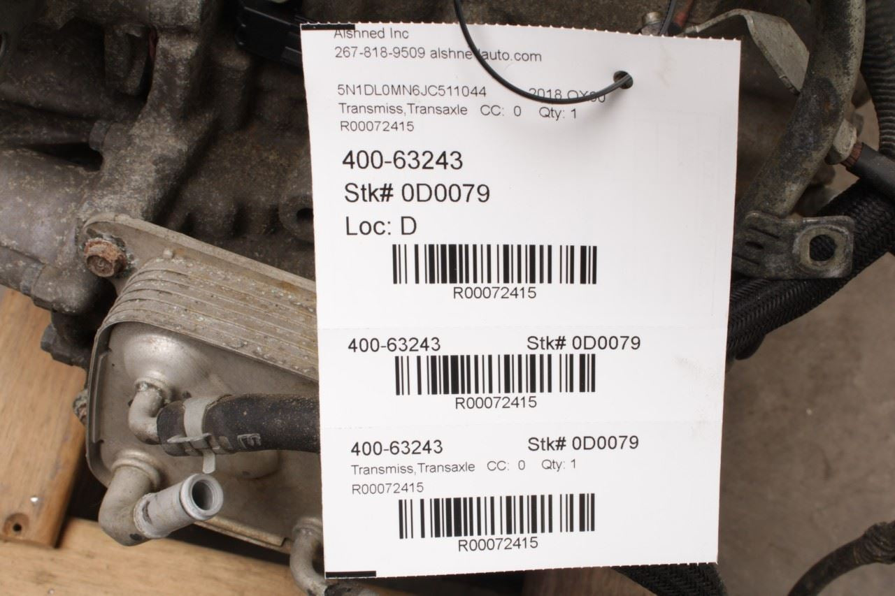 2017-2020 Infiniti QX60 Pathfinder 3.5L 6 cylinder FWD CVT Auto Transmission 89K - Alshned Auto Parts