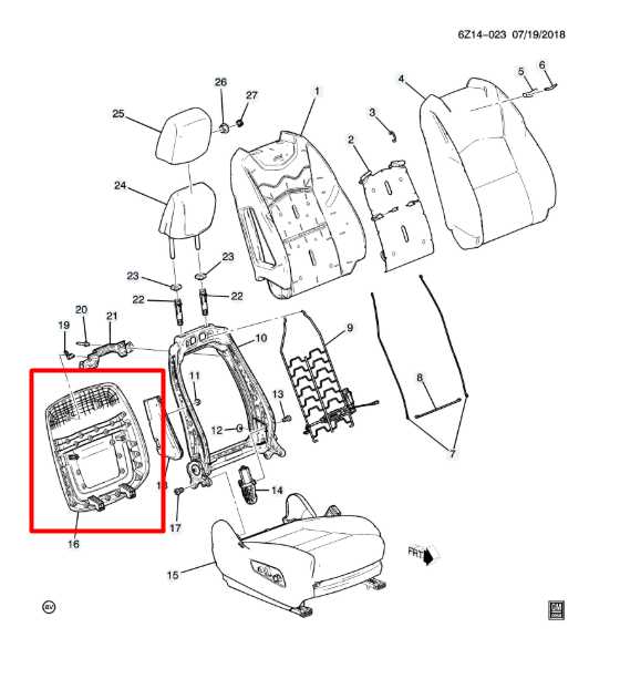 2024-25 Cadillac XT4 Premium Front Right Seat Back Trim Cover Panel 13594813 OEM - Alshned Auto Parts