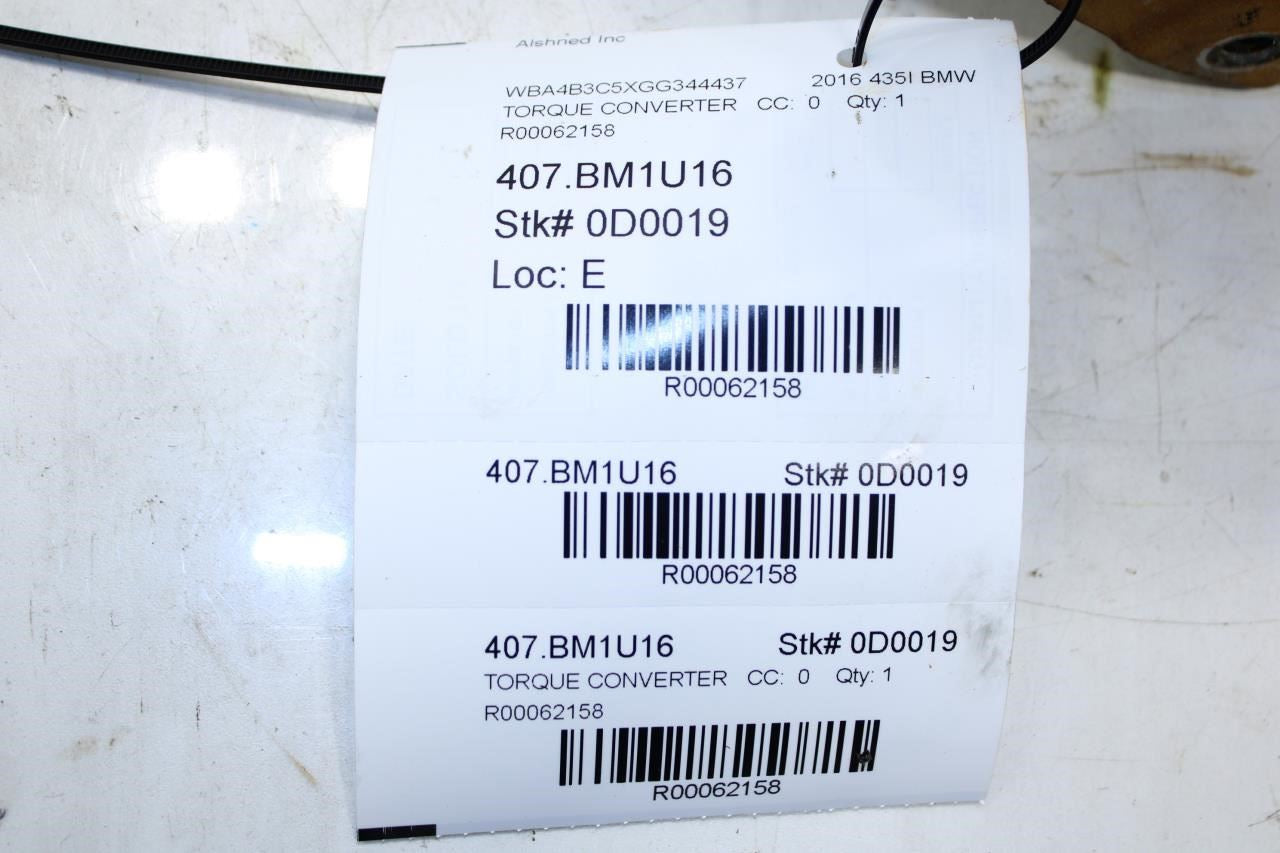 15-16 BMW 435I Gran Coupe xDrive Auto Transmission Torque Converter 24408632164 - Alshned Auto Parts