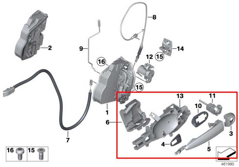 2011-2017 BMW X3 xDrive28i 2.0L AWD Front Door Driver Left Side Exterior Handle - Alshned Auto Parts