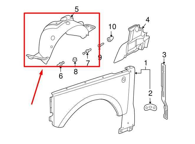 06-09 Land Rover Range Rover Front Left Fender Liner Splash Shield CLF500830 OEM - Alshned Auto Parts