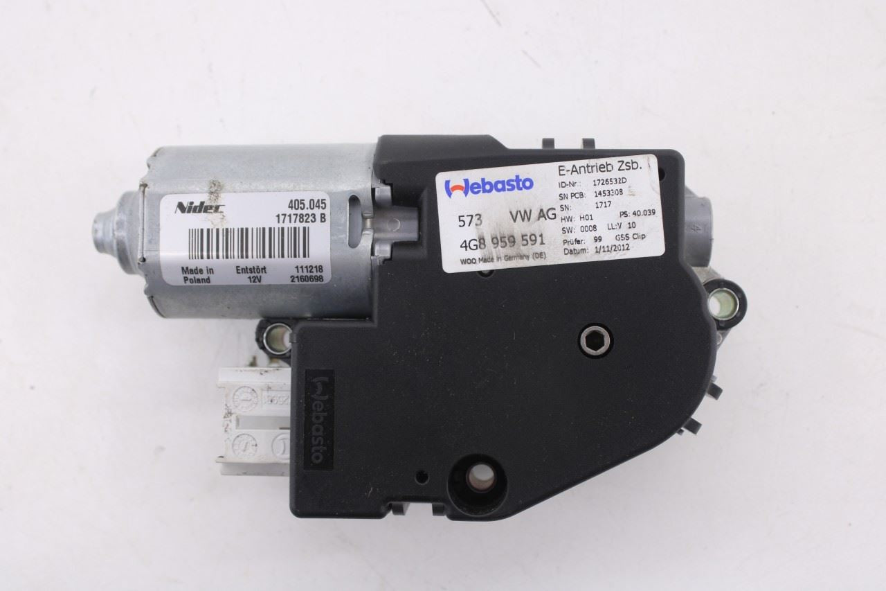 2012-2018 Audi A7 Premium Upper Roof Power Sliding Glass Sunroof Motor 4G89595910