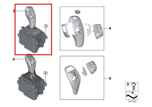 14-18 BMW X5 xDrive35i 3.0L Automatic Transmission Gear Shifter Selector Switch - Alshned Auto Parts