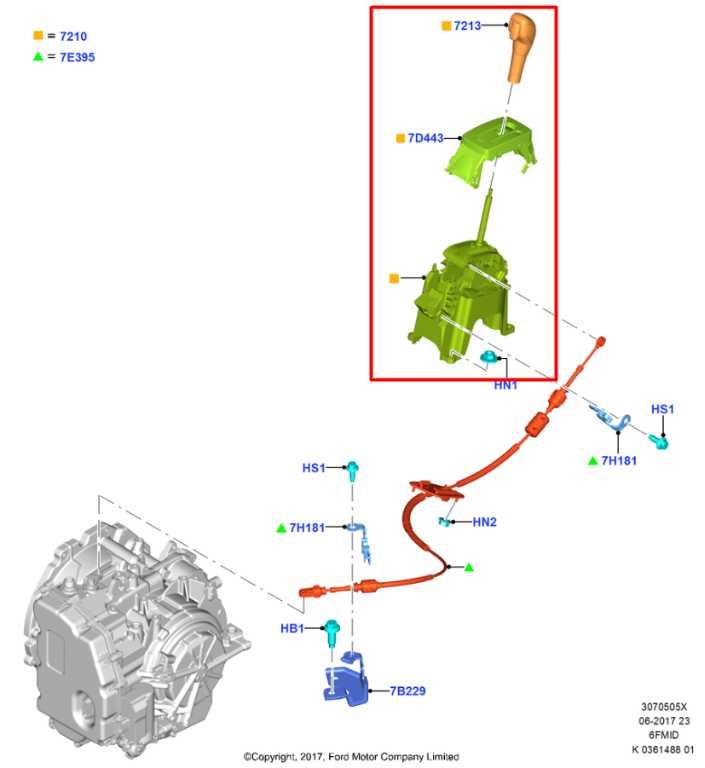 2018-22 Ford EcoSport SE 1.0L FWD Automatic Transmission Gear Shifter Lever Knob - Alshned Auto Parts