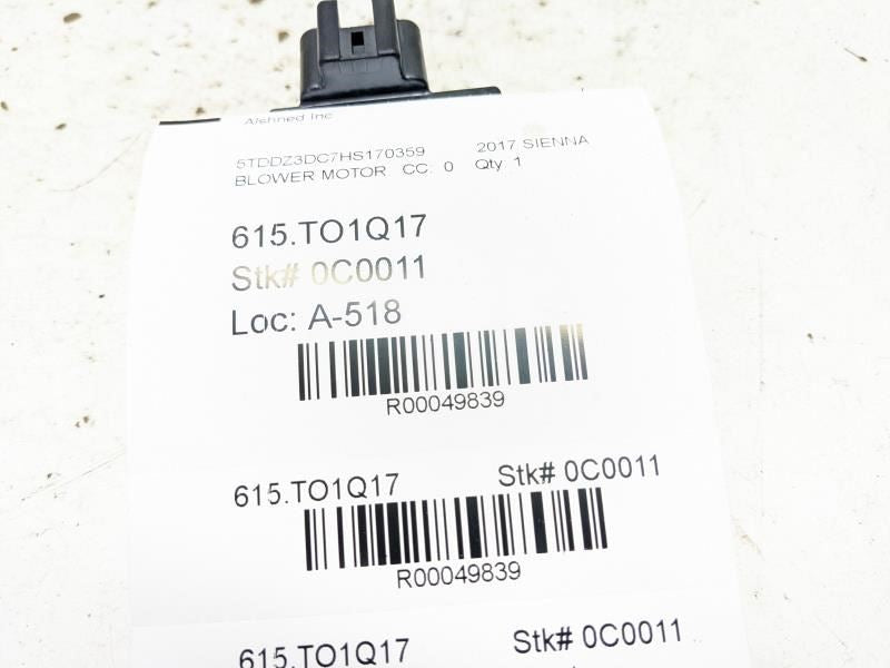 2011-2020 Toyota Sienna HVAC Rear Blower Motor Control Module 87165-28020 OEM - Alshned Auto Parts