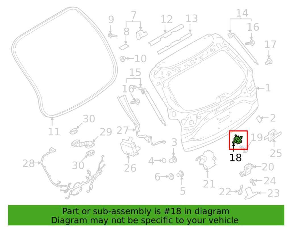 21-25 Mazda CX30 S 2.5L AWD Rear Liftgate Release Switch Button KB7W-62-4B0 OEM - Alshned Auto Parts