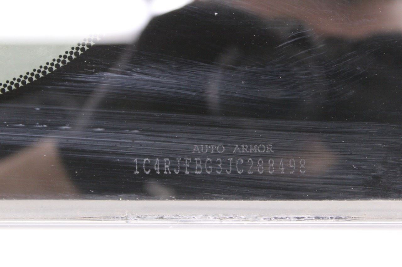 2016-2019 Jeep Grand Cherokee Limited Rear Right Side Quarter Window Glass - Alshned Auto Parts