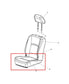14-24 Ram 1500 Classic Express Quad Cab 5.7L Front Right Side Seat Lower Cushion1