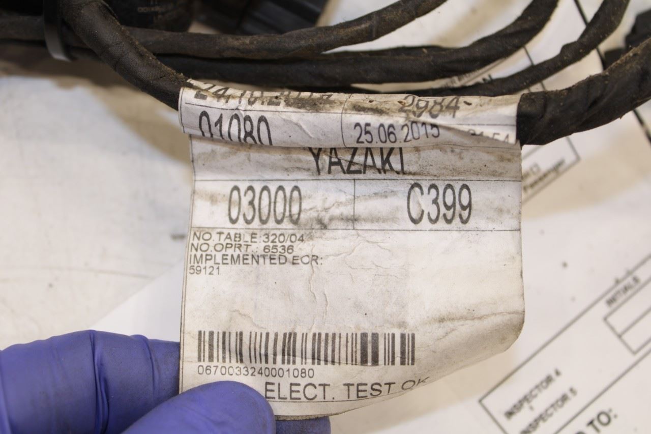 2014-16 Maserati Ghibli S Q4 Rear Bumper Wire Harness w/ Park Sensors 670033240 - Alshned Auto Parts