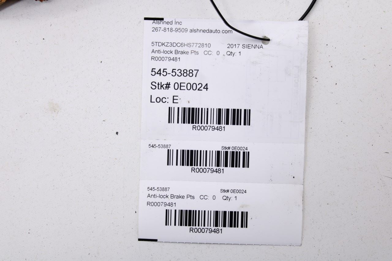 16-18 Toyota Sienna LE 3.5L ABS Anti Lock Brake Pump Control Module 44050-08260 - Alshned Auto Parts