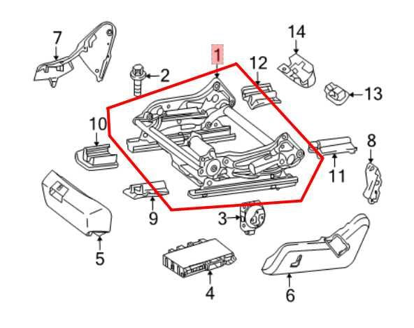 10-13 Mercedes-Benz E350 Sport 4Matic Front Seat RH Lower Track Frame w/ Motors - Alshned Auto Parts